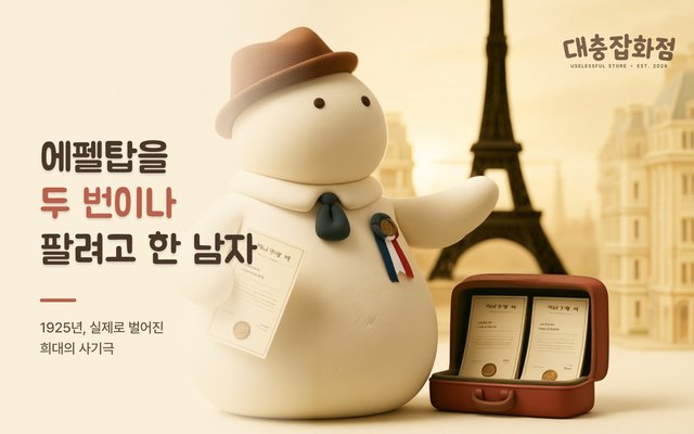 에펠탑을 두 번이나 팔려고 한 남자 표지